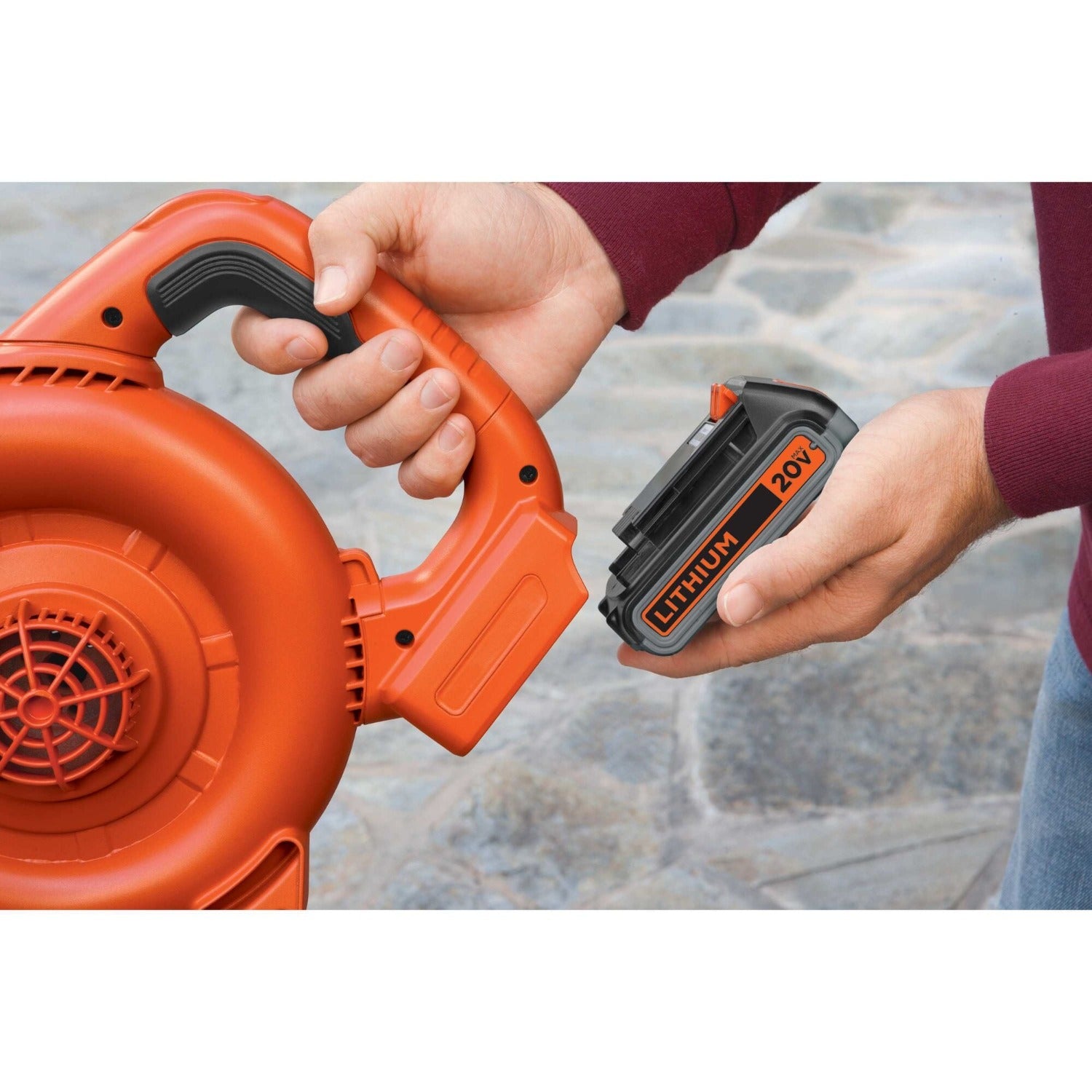 Black decker deals leaf blower 20v