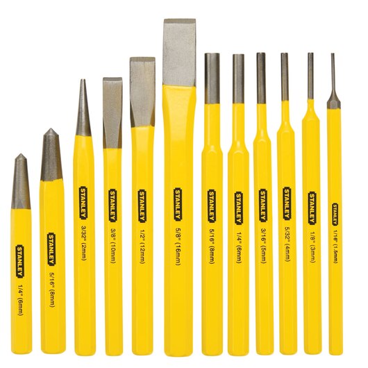 Stanley (16-299) 12 PC PUNCH & CHISEL KIT