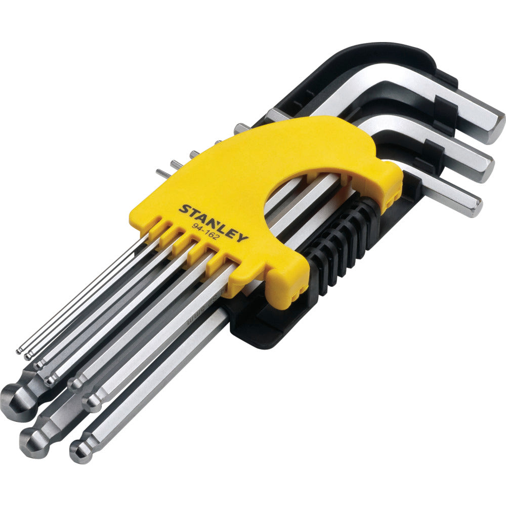 Stanley (STMT94162-8) 9 PC LONG SPHERIC-HEAD HEX KEY SET