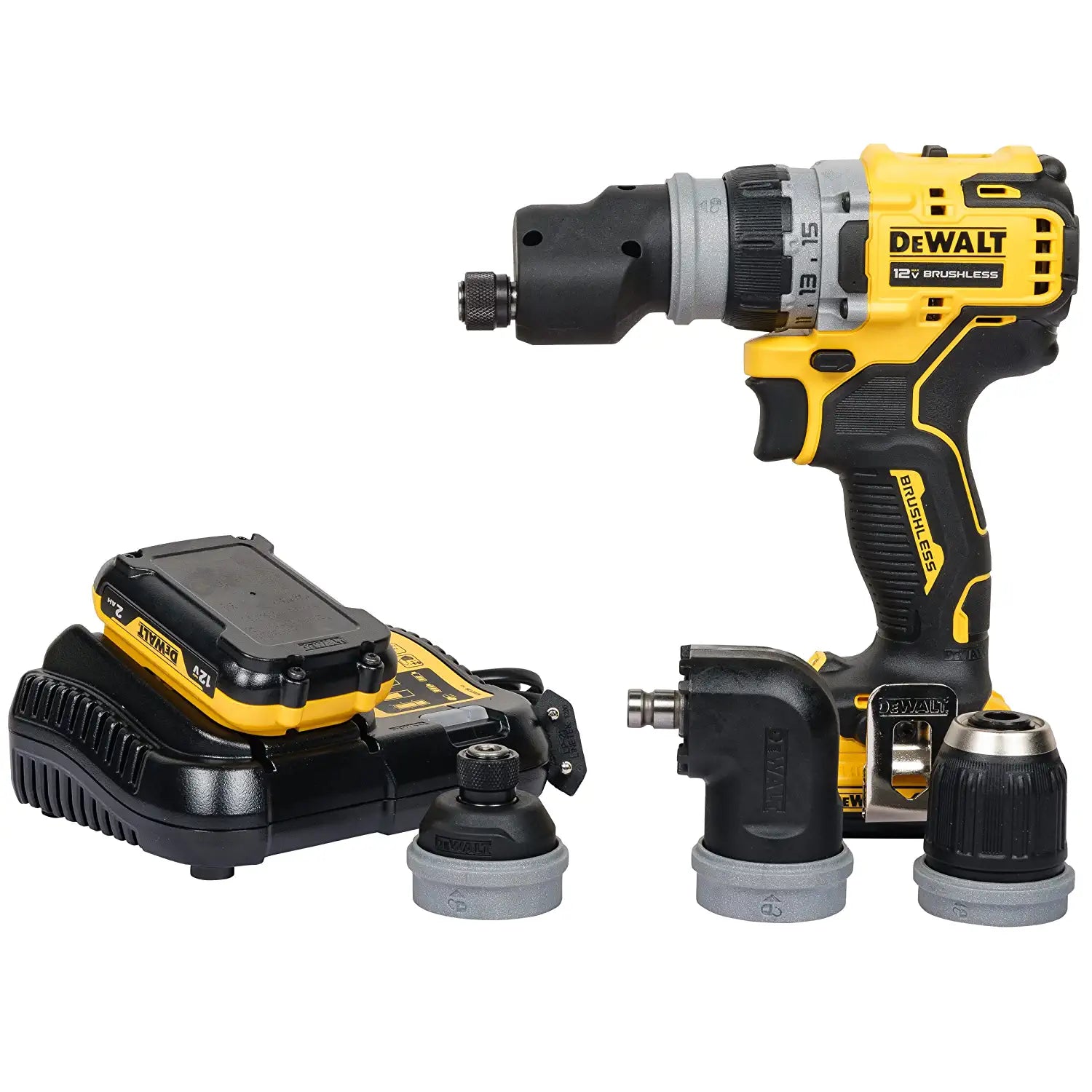 Dewalt (DCD703D2-B1) 18V, 2.0Ah Burshless Multi-Head Drill