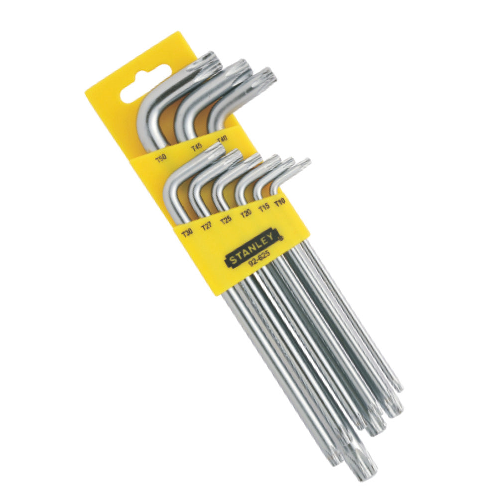 Stanley (92-624) 8PC,LONG L-TYPE TAMPERPROOF TORX, HEXKEY