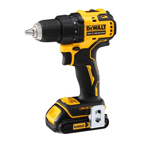 DeWalt (DCD708S2T-QW) 18V Brushless Compact Drill Driver 1.5Ah Battery