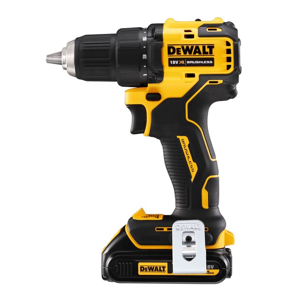 DeWalt (DCD708S2T-QW) 18V Brushless Compact Drill Driver 1.5Ah Battery