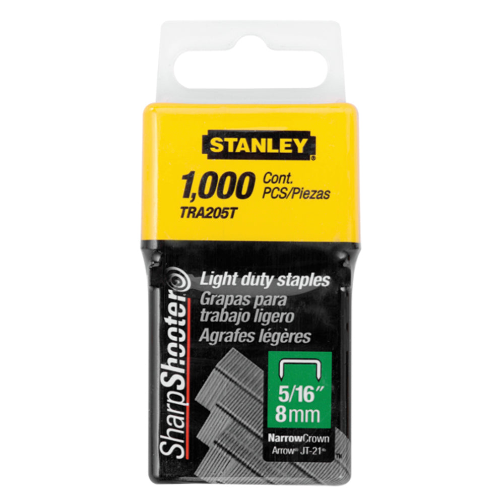 Stanley (1-TRA205T) 8MM/5/16" L/D STAPLES(1 000) A TYPE